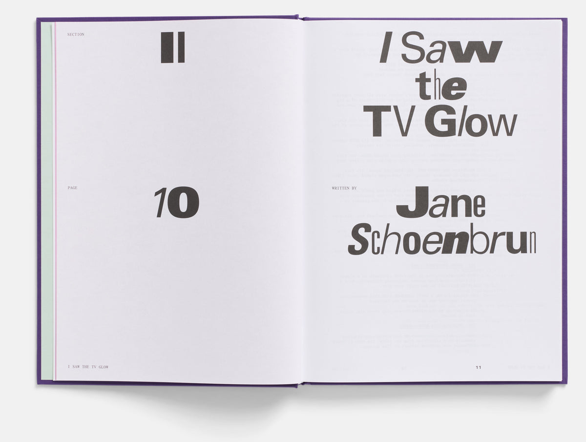 I Saw the TV Glow Screenplay Book