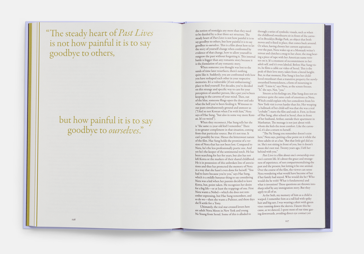 Past Lives Screenplay Book