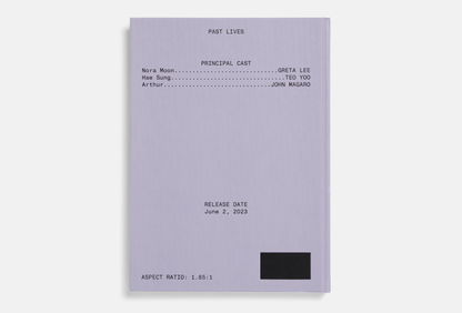 Past Lives Screenplay Book