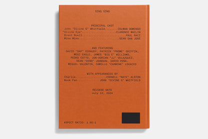 Libro della sceneggiatura di Sing Sing