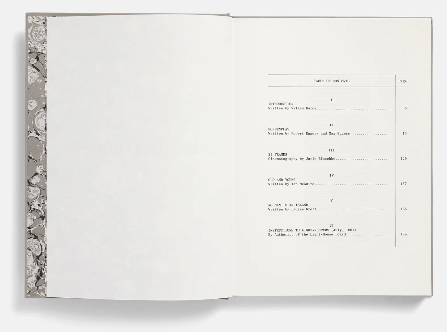 The Lighthouse Screenplay Book